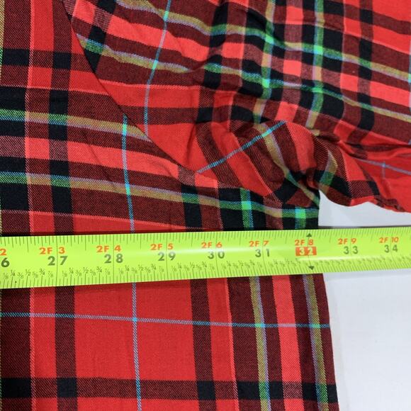 Sleepwear Pajama Set Women's 4X Plaid Red Christmas Holiday Tartan by Wondershop - Picture 8 of 16